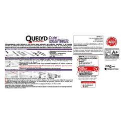 Quelyd Colle spéciale plafonds - toile de verre et revêtements de rénovation pâte 6kg* Colle Papier Peint