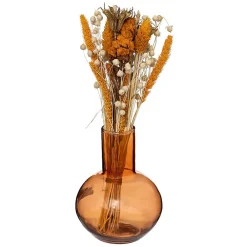 Atmosphera Créateur D'Intérieur Composition de fleurs séchées Subli - verre - H27 cm - Transparent- Atmosphera* Fleur Séchée