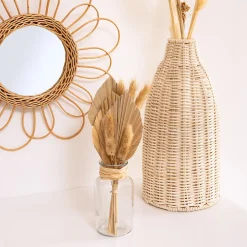 Sale Atmosphera Créateur D'Intérieur Composition fleurs séchées Sea view - verre - H28 cm - Atmosphera