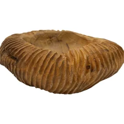Mauro Ferretti Coupe en teck Garit 32x32x11 cm - Type: Décoration à poser* Statue Décorative