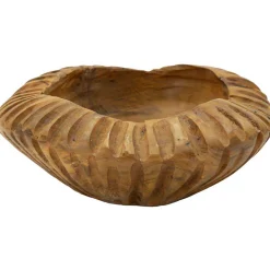 Mauro Ferretti Coupe ronde en teck Geris 19x8 cm* Statue Décorative