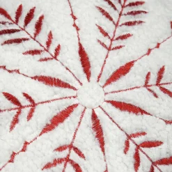 Lovely Casa Coussin - Effet bouclette avec motif flocon (45x45 cm - Ecru)* Coussin Pour Canapé