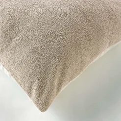 Online Paris Prix Coussin - Effet bouclette (45x45 cm - Naturel)