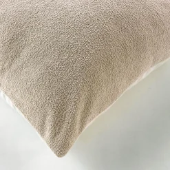 Online Paris Prix Coussin - Effet bouclette (45x45 cm - Naturel)