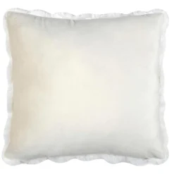 Lovely Casa Coussin - Nebraska - écru - 45 x 45 cm - Déhoussable - Polyester* Coussin Pour Canapé
