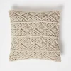 Homescapes Coussin bohème macramé willow, 45 x 45 cm -* Coussin Pour Canapé|Coussin