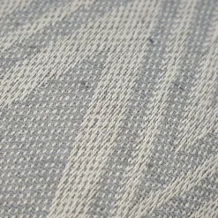 Meubletmoi Coussin carré 40 x 40 cm coton brodé grands losanges gris - BEAM* Coussin Pour Canapé