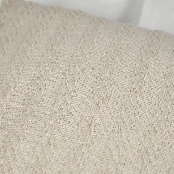Sale Meubletmoi Coussin carré 40 x 40 cm en coton brodé en lignes beige - TWINKLE