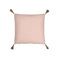 Online J-Line Coussin carré arc-en-ciel en polyester rose 40x40cm