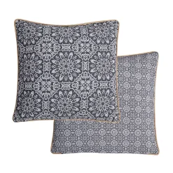Best Deko & Co Coussin carré gris ambroise L.50 x l.50cm Deco&co