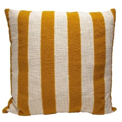 Deko&Co Coussin coton slub rayé BALTO 55X55* Coussin
