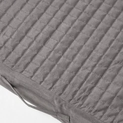 Homescapes Coussin d'assise déhoussable en suédine, gris -* Coussin Pour Canapé
