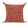 Sud Etoff Coussin décoratif imprimé motif floral (45x45 cm - Brique)* Coussin Pour Canapé