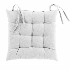 Hot Paris Prix Coussin de Chaise "Mistral" 40x40cm Blanc