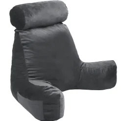 Best Bananair Coussin de lecture velours 65 x 80 cm gris clair