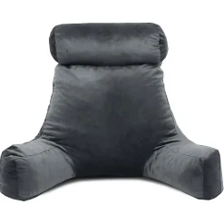Best Bananair Coussin de lecture velours 65 x 80 cm gris clair