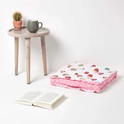 New Homescapes Coussin de sol - cupcakes - 40 x 40 cm -