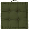 Outlet Atmosphera Créateur D'Intérieur Coussin de sol - kaki 40x40 cm - Atmosphera