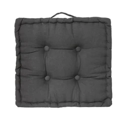 Sale Atmosphera Coussin de sol 40 x 40 cm Horizon uni anthracite