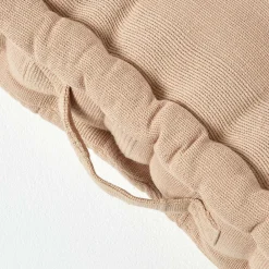 Discount Homescapes Coussin de sol beige - rajput tissé main -