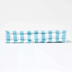 Sale Homescapes Coussin de sol bleu - grandes rayures - 40 x 40 cm -