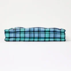 Homescapes Coussin de sol bleu - tartan écossais - 40 x 40 cm -* Coussin De Sol