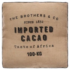 Atmosphera Créateur D'Intérieur Coussin de sol Cacao en jute 40x40 cm - Atmosphera* Coussin De Sol