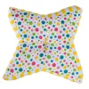 Discount Homescapes Coussin de sol en forme d'étoile multicolore à  pois -
