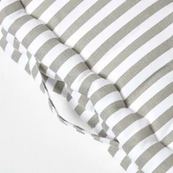 Homescapes Coussin de sol gris - fines rayures - 50 x 50 cm -* Coussin De Sol