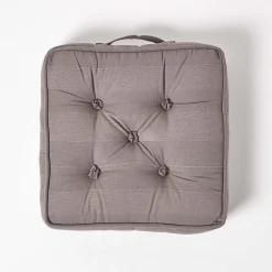 Homescapes Coussin de sol gris - rajput tissé main -* Coussin De Sol