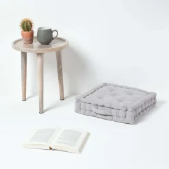 Sale Homescapes Coussin de sol gris clair - rajput - 40 x 40 cm -