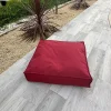 Clearance Home Maison Coussin de sol inter / exter (71x71x35 cm - Bordeaux)