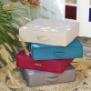Hespéride Coussin de sol Korai ardoise 45x45cm en polyester -* Coussin De Sol