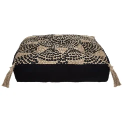 Atmosphera Coussin de sol Mandala (38x38 cm - Noir)* Coussin De Sol