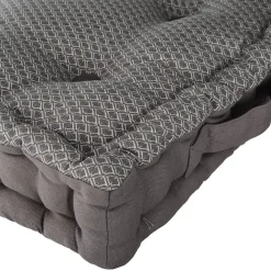 Atmosphera Créateur D'Intérieur Coussin de sol Otto - coton - gris 40x40 cm - Atmosphera* Coussin De Sol