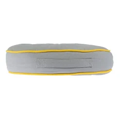 Sale Homescapes Coussin de sol rond gris et jaune 43 cm -