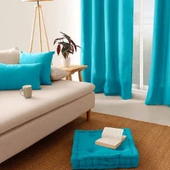 Outlet Enjoy Home Coussin de sol uni turquoise - 50x50cm - Turquoise