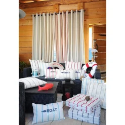 Lovely Casa Coussin de sol 45x45 cm St Trop anthracite coton* Coussin De Sol