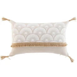 Douceur D'Intérieur Coussin déhoussable à pompons 