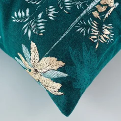 Best Douceur D'Intérieur Coussin déhoussable imprimé bleu (45x45 cm - Bleu)