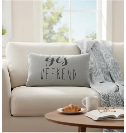 Hot Eden Coussin déhoussable Week end design et moderne