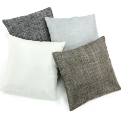 Discount The Deco Factory Coussin effet chiné métallisé gris 40x40
