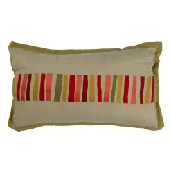 The Deco Factory Coussin en coton motifs rayures multicolore 30x50* Coussin