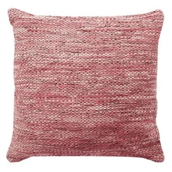 The Deco Factory Coussin en cuir tressé rose poudré 45x45* Coussin
