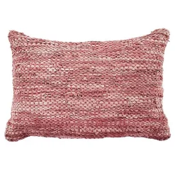 The Deco Factory Coussin en cuir tressé rose poudré 60x40* Coussin