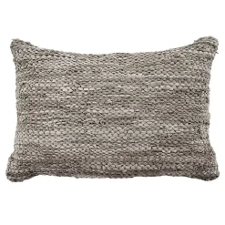 The Deco Factory Coussin en cuir tressé taupe 60x40* Coussin Pour Canapé