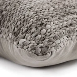 The Deco Factory Coussin en cuir tressé taupe 60x40* Coussin Pour Canapé