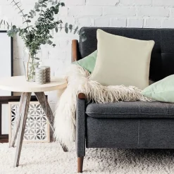 Sale The Deco Factory Coussin en suédine beige clair 40x40