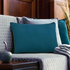 Clearance The Deco Factory Coussin en suédine bleu intense 60x40