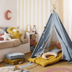Atmosphera Créateur D'Intérieur Coussin enfant Berlingot nuage - coton - beige - 45x28 cm - Atmosphera* Coussin Pour Canapé